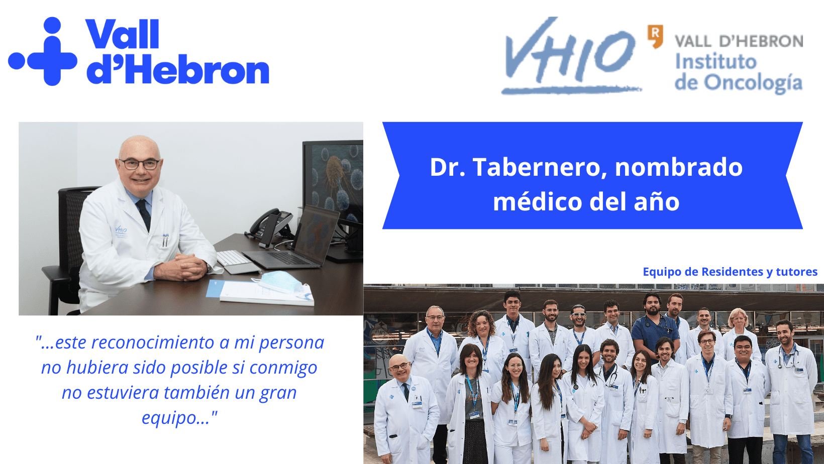 Dr. Tabernero: escogido médico del año